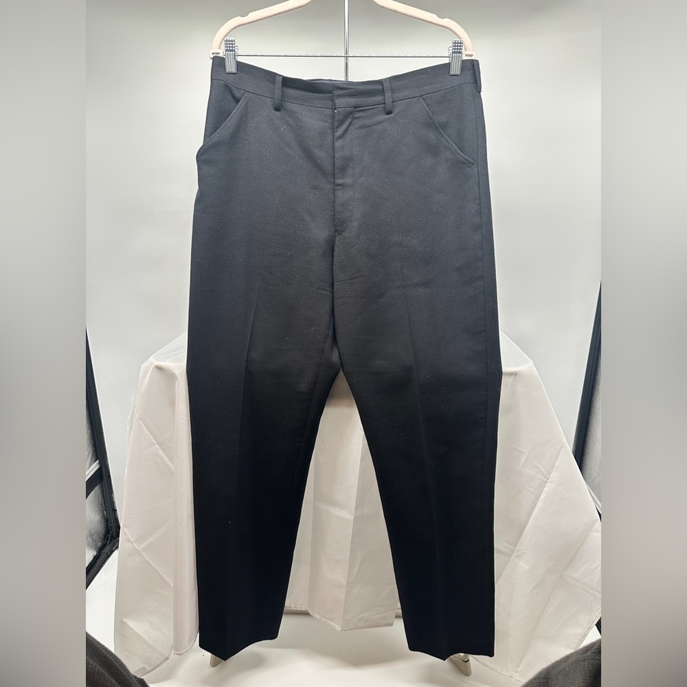 Junya Watanabe Comme des Garçons black wool pants